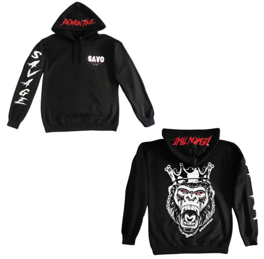 “Demon Time” Logo Hoodie - Black